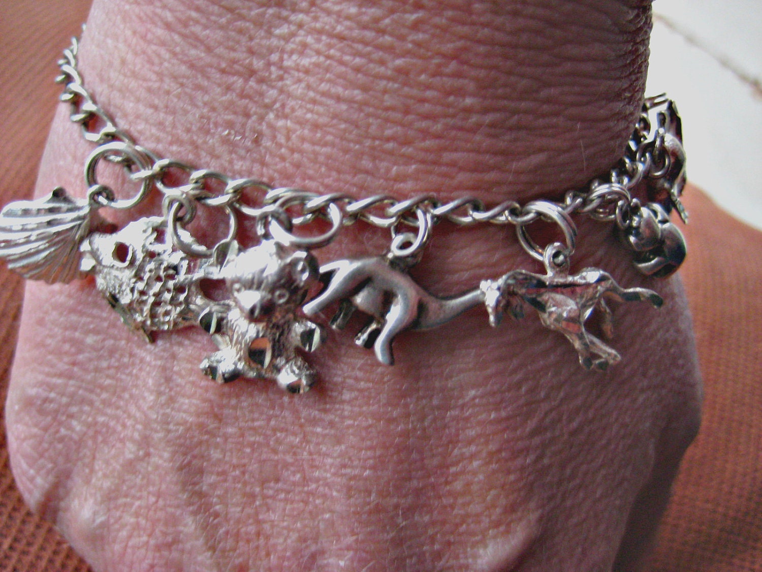 REDUCED Vintage Sterling Charm Bracelet