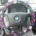Steering Wheel Cover day of the dead skulls