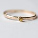 Yellow Sapphire Ring, Genuine Yellow Sapphire 14k Gold Ring