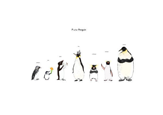P is for Penguin Print