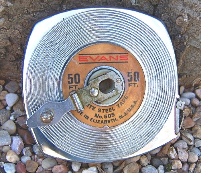 ViNTaGe EVANS Tape Measure - 50 FT - Work in Style