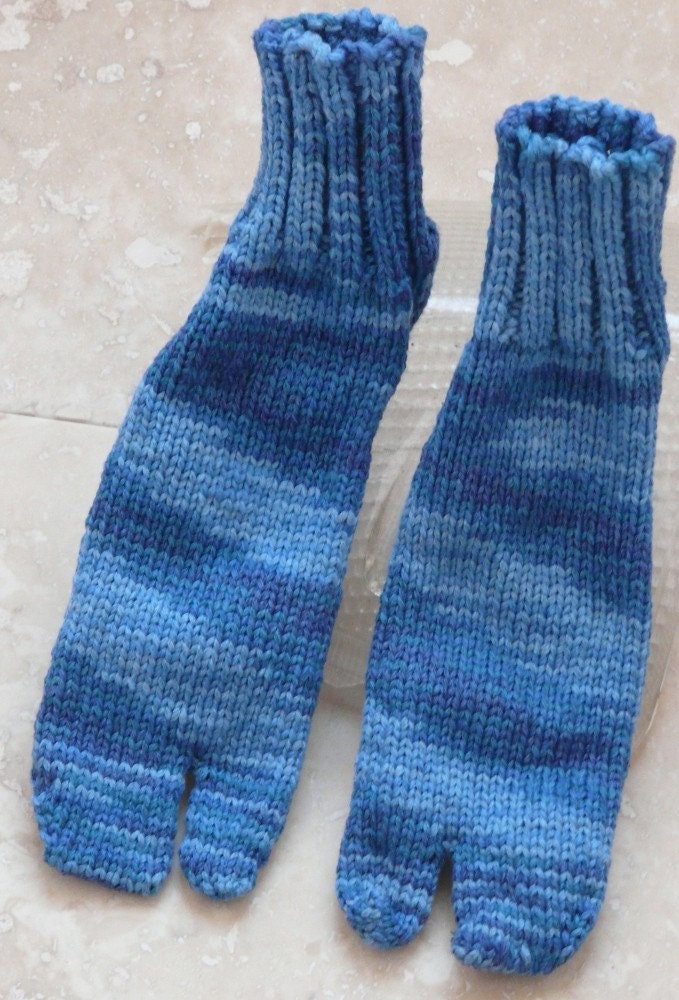 Vegan Tabi Socks - Sea Shades - S-M