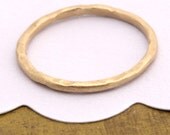 14K Band,  Gold Weddings Band, Stacking Gold Ring, Organic Shape Ring, Stucking Ring.
