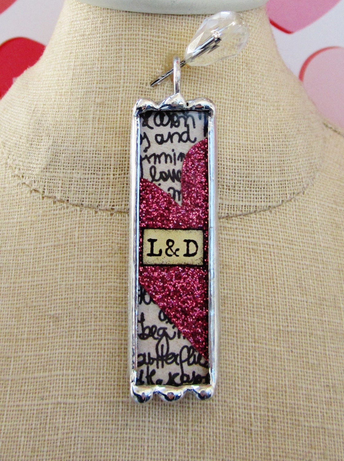 Initial Soldered Charm with and date on back