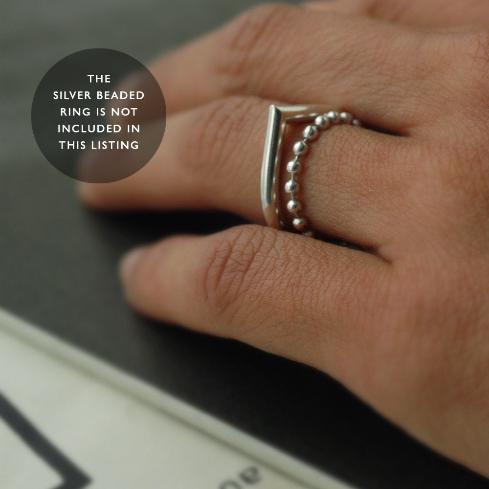 Droplet Eve silver ring