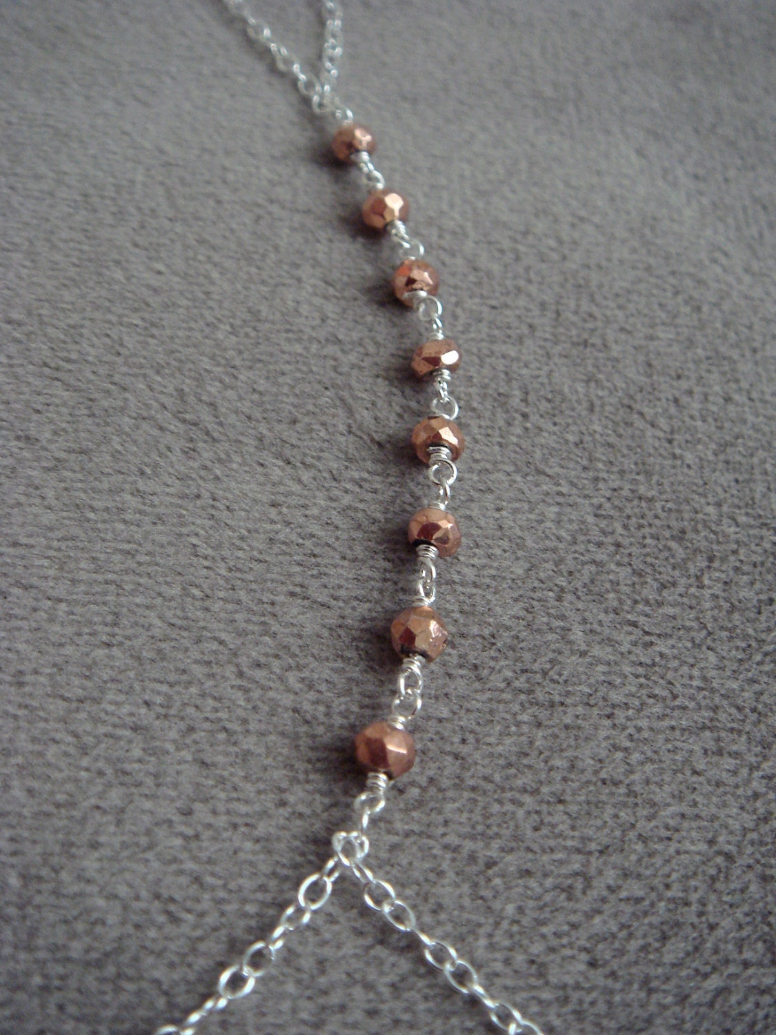Rose Pyrite Hand Accessory