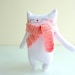 RESERVED FOR Melissa - Smiling Mr.White with Scarf - Etsy Project Embrace