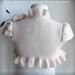 Bolero, Shrug, Jacket Lux Bridal Felted /MODERN MUSE/ Ecru, Beige, Roses, Pearls, Feathers Corsage, Cap Sleeves, US 2, TianaCHE, Best Seller