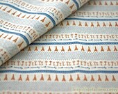 SALE-French Style Elegant Eiffel Tower Lace Dots  Key Patchwork-Linen Cotton Blended Fabric(1/2 Yard)