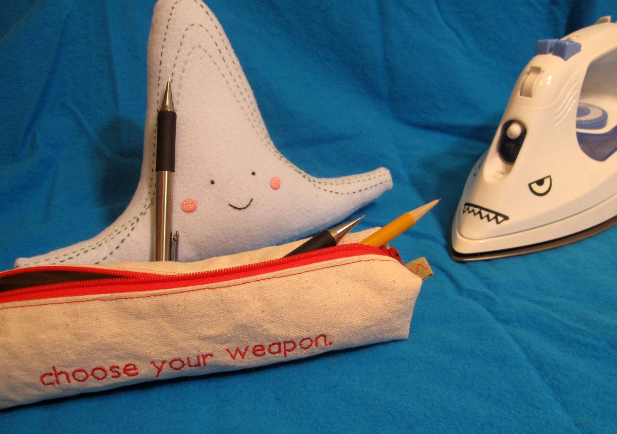 Choose Your Weapon Zippered Pencil Pouch