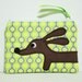 Dachshund Dog Coin Purse - Doxie Modern Fresh Dot
