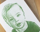 Not So FuzzyMug - Child / Baby Custom Note Cards