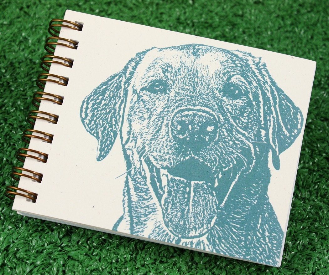 Mini Journal - Happy Lab in Blue
