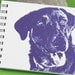 Mini Journal - Purple Labrador