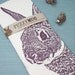 Fuzzy Bunny in Blush - Hand Printed Flour Sack Tea Towel (Unbleached Cotton)