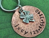 Lucky Charm ID Tag   1 inch in copper