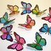 Pastel MONARCH BUTTERFLIES - 11 Monarchs in SPRING pastel colors