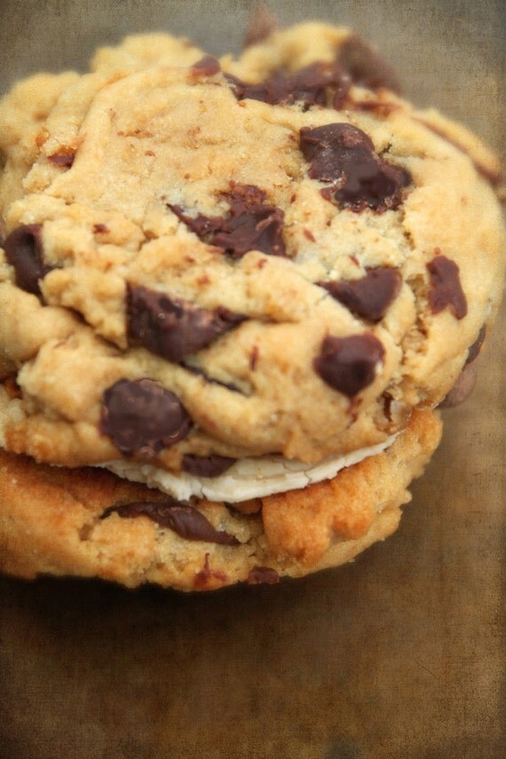 Vegan Peanut Butter and Chocolate Chip Just Got Married Whoopee Pies Cookie Sandwich Perfect Gift