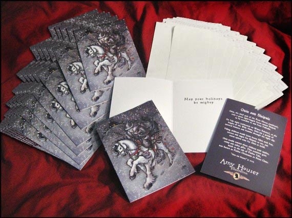 Odin and Sleipnir Holiday Cards - Set of 50 (w/envelopes) 5x7