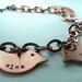 Mothers Day Personalized Charm Bracelet 3 birds  FREE Shipping