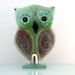 fusd Glass owl Sculpture , Housewarming Gift