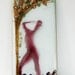 Hand Painted fused glass, Eve and the apple tree