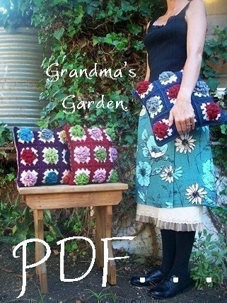 PDF...Grandma's Garden Cushion