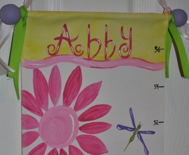 Handpainted Canvas Growth Chart