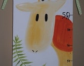 Canvas Growth Chart . Hand Painted