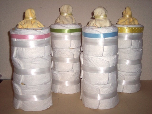 Bottle Shaped Diaper Cake