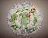 Green Diaper Wreath