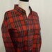SALE Classic Crisp Tartan Plaid Long Sleeved Oxford Shirt, London Fog Nor' Easter Menswear Top