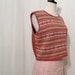 SALE Cotton Argyle Sweater Vest/ Vintage 1980s Cropped Top/ Medium // New Wave Nordic Pattern