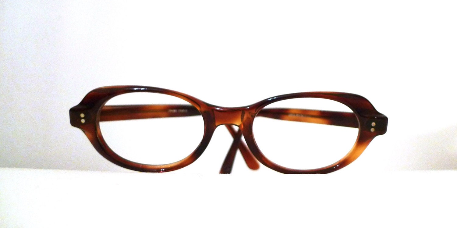 SALE Mod Bubble Cat Eye Frames / France Tortoise Shell Horn Rimmed Eyeglasses, Mad Men Frames