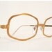 SALE // Larger 24K Gold Plate Golden Eyeglasses or Sunglasses, Frame Italy, Metallic Shimmer Precious Metal