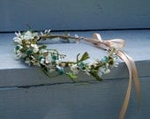 Music festival hairwreath Boho summer flower crown -Julie- Wild Daisies  bridal headpiece Wedding accessories artificial headdress Rave