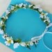 Hippie Daisy Crown Wedding hair Flowers Headwreath bridal flower crown flower girl halo Bride hairwreath bridal accessories, EDC, coachella