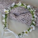 Hippie Daisy Crown Wedding hair Flowers Headwreath bridal flower crown flower girl halo Bride hairwreath bridal accessories, EDC, coachella