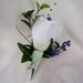 Wedding Flowers Grooms Boutonniere Buttonhole Silver Cone