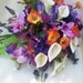 Tropical Weddings Bouquet silk Orchids purple multiColors