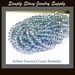 Smoky Gray Blue Multi-Faceted Crystal Rondelles - 6x8mm - 25 pieces