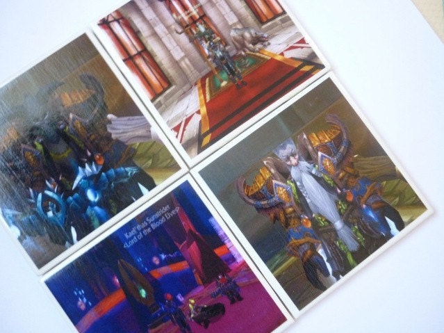 Your TOONS on a Custom World of Warcraft Coasters