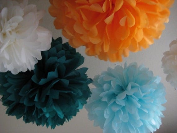 SALE 10 DIY Tissue Pom Kit - Custom Kit Pick Your Colors - Portlandia Original Il_570xn