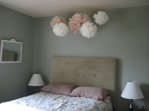5 Tissue Paper Poms DIY Kit - Pick Your Colors - As Seen in Portlandia Season 2 - Bedroom Decor Il_570xn