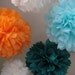SALE 10 Tissue Papered Pom Pom Kit - Pick Your Colors - Custom DIY Kit