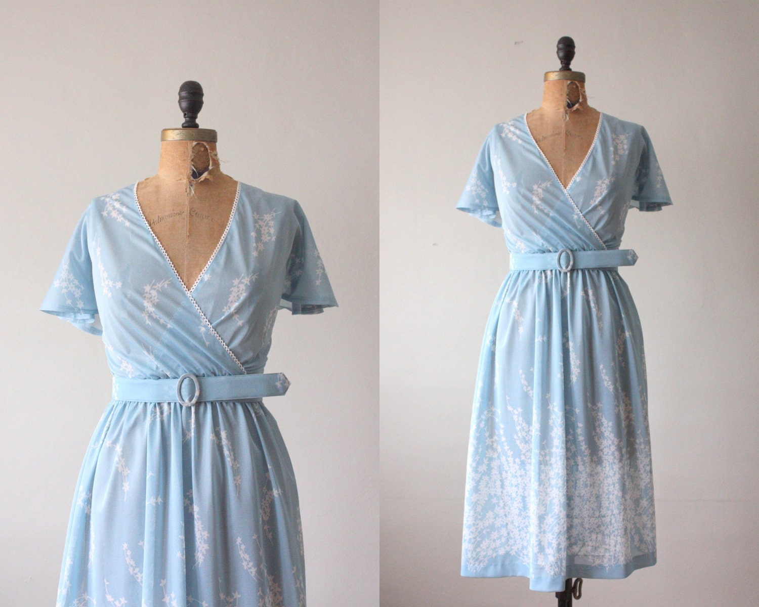 1970s dress - cloud nine wrap dress