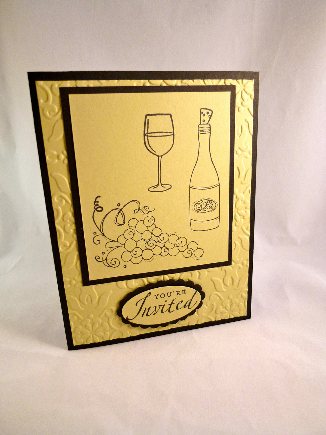 Wine Bottle Party Invitation Sample