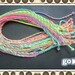 ON SALE 100pcs 3mm 18-19 inch rainbow color silk necklace cord---high quality xyou choose ur colors