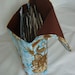 20% Off Coupon Organizer / Budget Organizer Holder - Attaches To Your Shopping Cart- Indian Floral - TURQUOISE AND GOLD