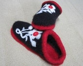 Felted Slippers, Clogs - FOOTPRINTS - Women's size 8  - Ready to Ship